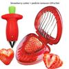 1/2PCS Strawberry Huller Stem Remover And Strawberry Slicer Set Potatoes Tomato Corer Slicer Stainless Steel Kitchen Tools Vrsgs