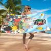 Lebendiges Toca Life Strandtuch, Schnelltrocknend, Pflegeleicht, Geeignet für Fitness und Strandurlaub, Sport-Essential