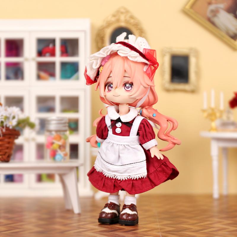 Ob11 Doll Clothes Maid Lolita Set Doll Clothes Set for Obitsu11 GSC 1/12 Doll Clothes Doll Accessories Ufdoll Gsc Bjd Doll