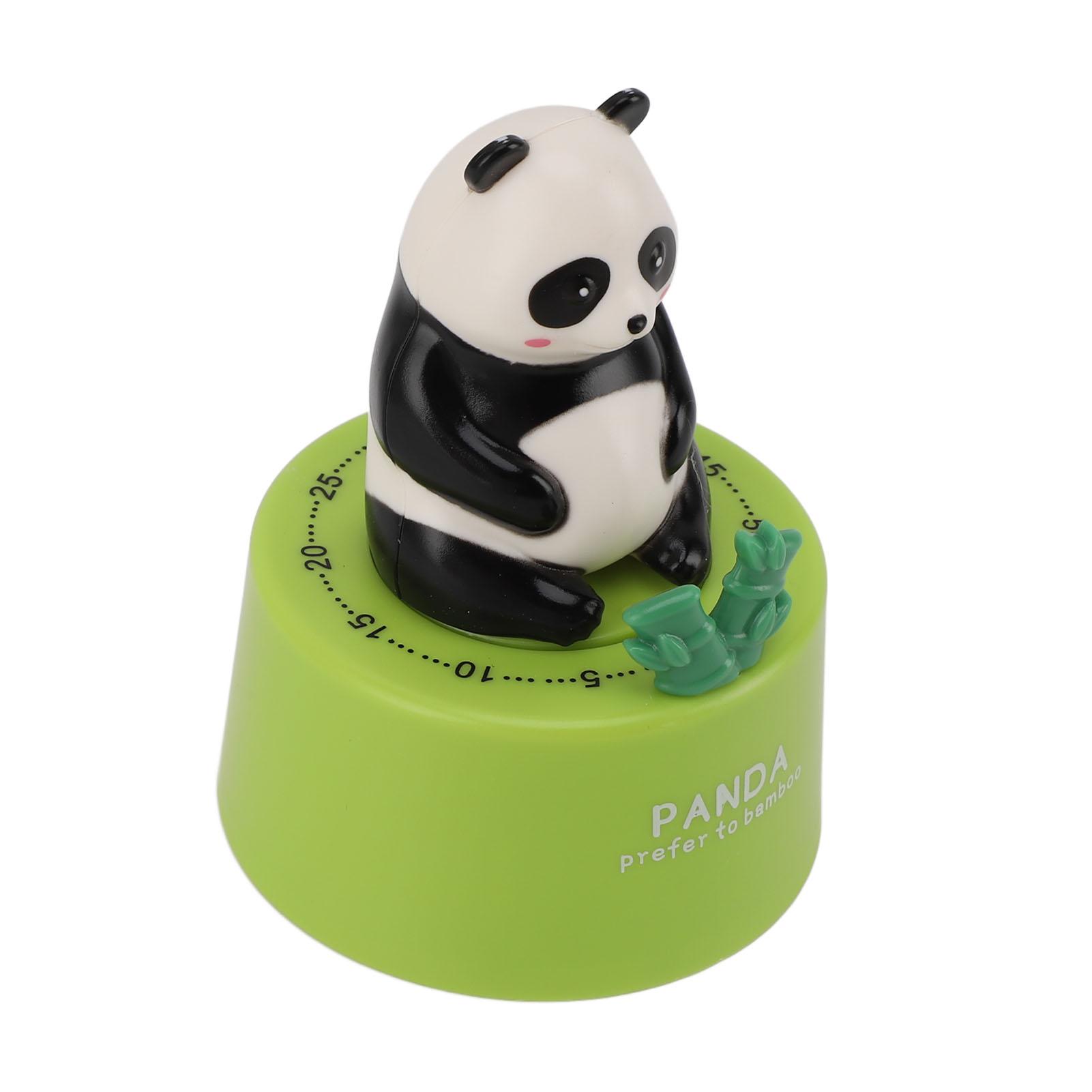 

Механічний кухонний таймер Мила форма тварини Магнітна основа Гучний сигнал 60 хвилин Кухонний таймер зворотного відліку для приготування їжі Панда