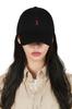 Logo Over Fit Chino Ball Cap Black [VARZAR]