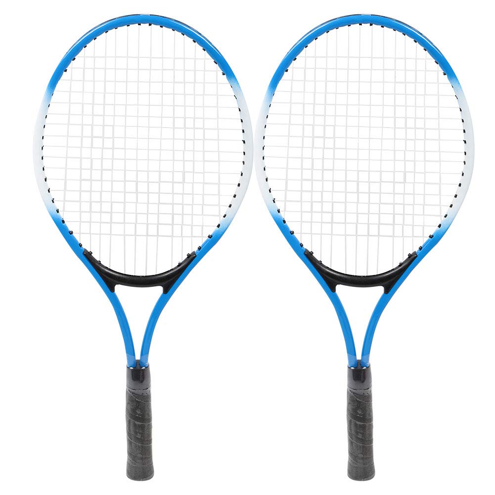 Practice Racket, Kids' Tennis Racket, Game Racket, Resistance Reduction, 1 Pair (blue)