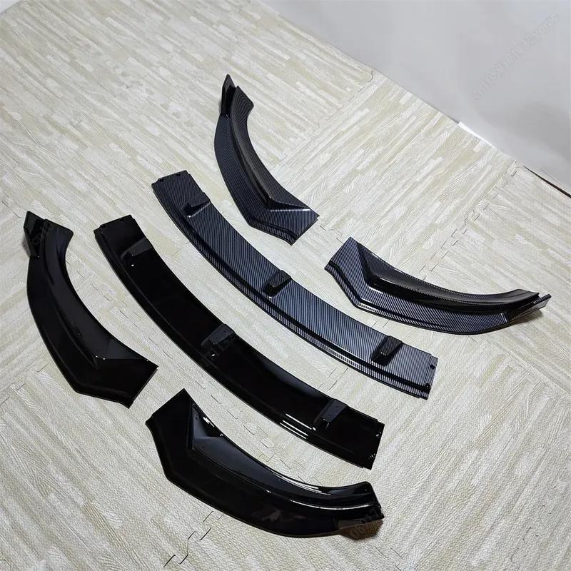 Voor Tesla Model 3 Highland 2024 Auto Voorbumper Lip Kin Spoiler Splitter Diffuser Bodykits Tuning ABS Kunststoffen Glanzend Zwart Nieuw
