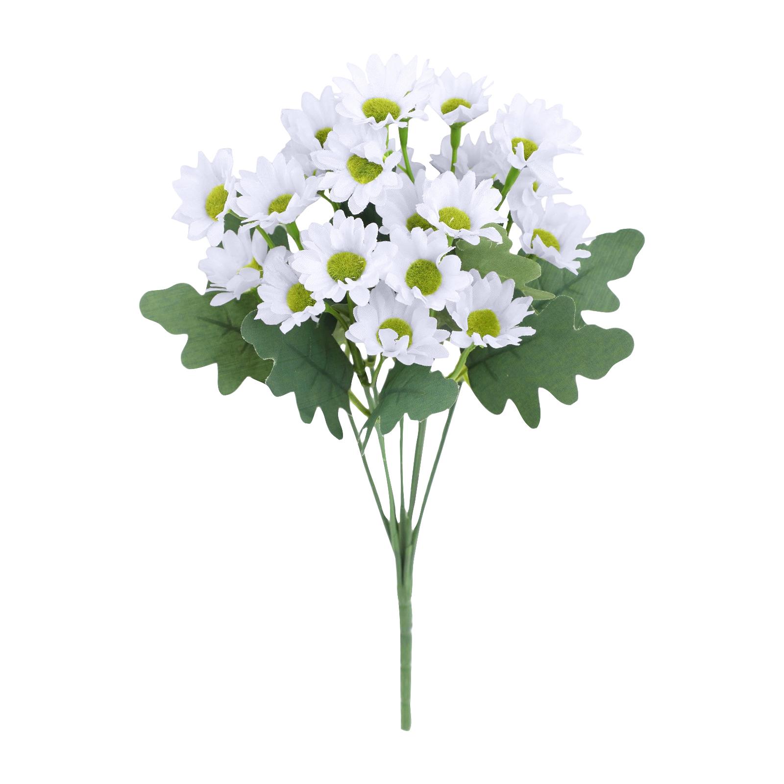 

Веселые Декоративные Хризантемы, Искусственные Хризантемы Заката, Искусственные Уличные Цветы Хризантемы Заката - Устойчивые к УФ-лучам, Водонепроницаемые, Ветроустойчивые, Искусственный Осенний Цветок One Size белый