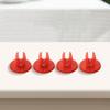 NEW Shield Nut Set Nylon Of 30 Parts Red Under-Body
