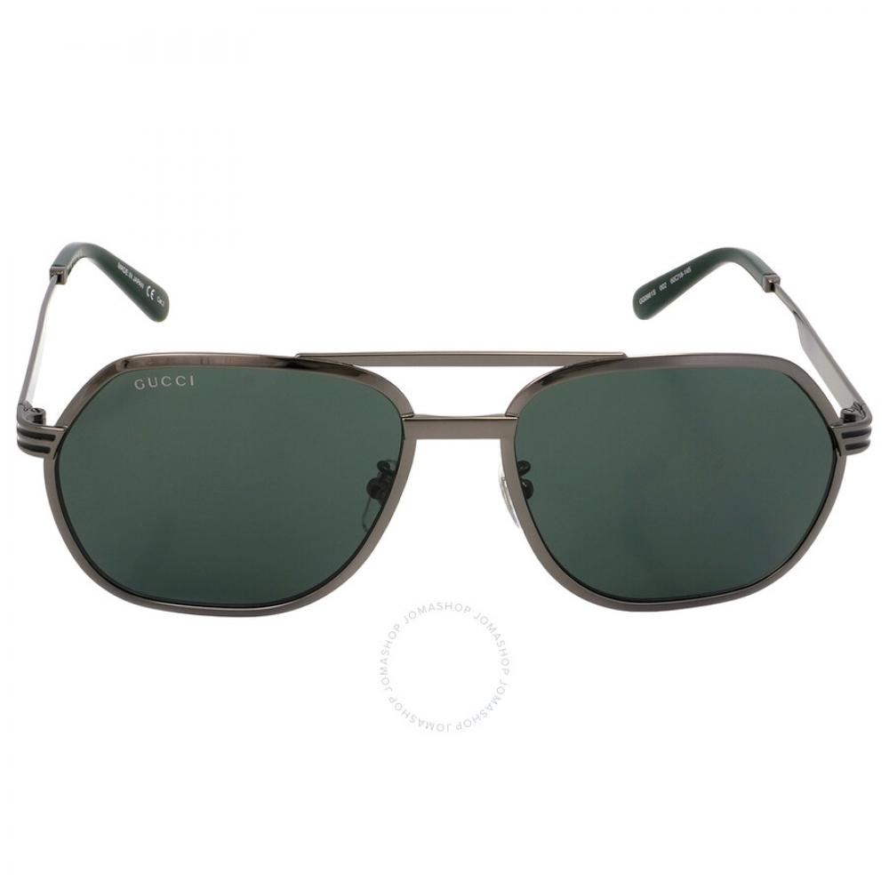 

Gucci Green Navigator Men s Sunglasses GG0981S 002 60