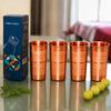 Nirmal Ganga Luxury Copper Drinking Glass 250ML (Pack of 4) | Pure Copper Water Tumbler | Premium Metal Drinkware