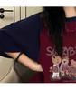 American College Loose Short-Sleeved T-Shirt for Women