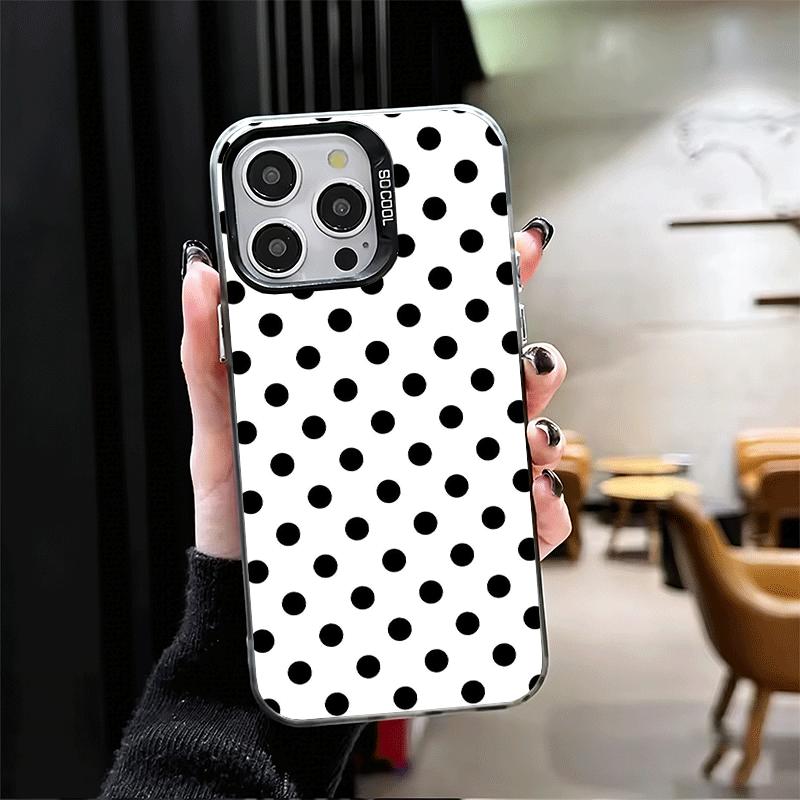 Kropki Art Fashion Design Miękkie Etui na Telefon dla iPhone 15 16 17 Pro Max 17Air 16E 14 Plus 13 12 Mini Odporne na Wstrząsy Pokrowiec Tylny She