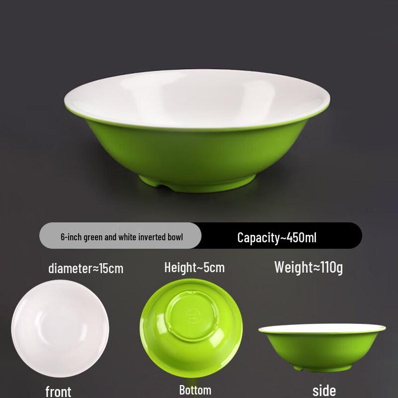 A5 Melamine Two-Tone Inverted Edge Bowls