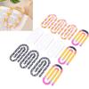 12 Pcs Acrylic Paper Clips Bright Colors Classroom Office Supplies Creative Souvenir Paper Clip Gifts