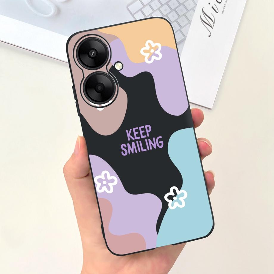 For Xiaomi Redmi 13C 5G Redmi 13R 5G Case Soft Silicone Phone Cases Butterfly Cactus CAPA For Redmi13C Redmi13R 5G Funda Bumper