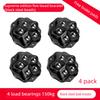 4PCS Silent Steel Ball Base Furniture Casters with Nylon Wheels No Need To Paste Smooth Rolling Universal Wheels