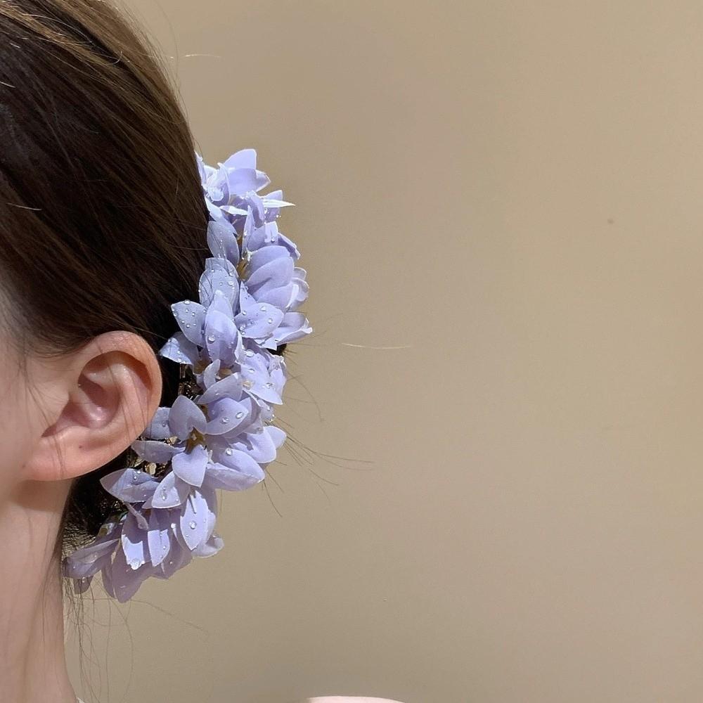 Large Flower Hair Stick Fairy Thai Hair Fork Elegant Chinese Style Side Clip  Bridesmaid