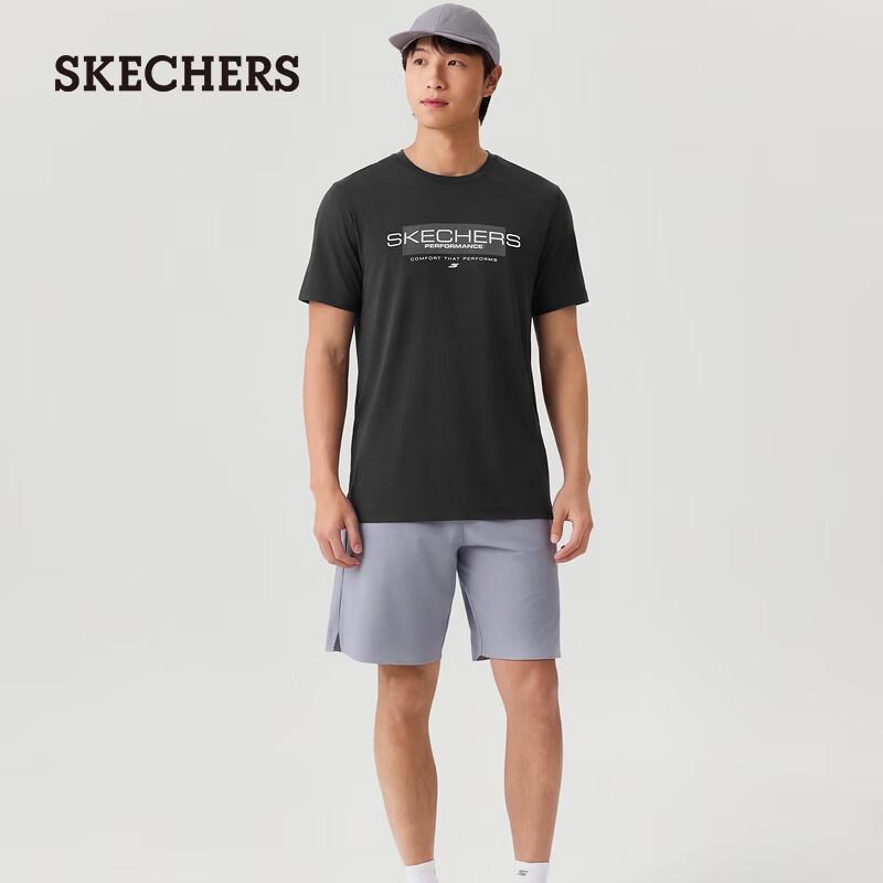 Мужская вязаная футболка с коротким рукавом Skechers P226M256 XL