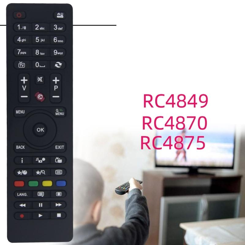RC4875 Replace Remote Control For Telefunken TV RC4870 RC4849 D32H278A3CW D39F275Q3C D40F272A3 L40F278M3C-3D