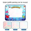 150X100Cm Magic Water Canvas Graffiti Drawing Board Repeatedly Doodle Water Painting Carpet  Reusable Drawing Mat Kids Toy Gift