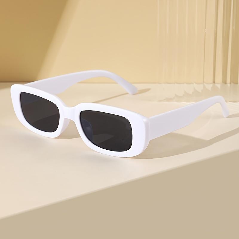 

Fashionable Small Frame Retro Classic Casual Minimalist Decorative Glasses, Unisex Sunglasses белый