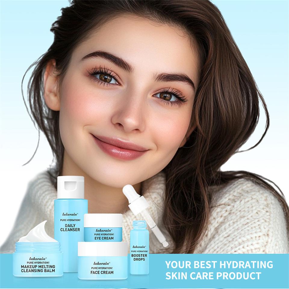 Hautpflege Mini-Set Reiniger Make-up Entferner Feuchtigkeitscreme & Augencreme zur Hydratisierung der Haut Flugzeugfreundliche Größen Hautpflegeset Anti-Falten Hautpflege