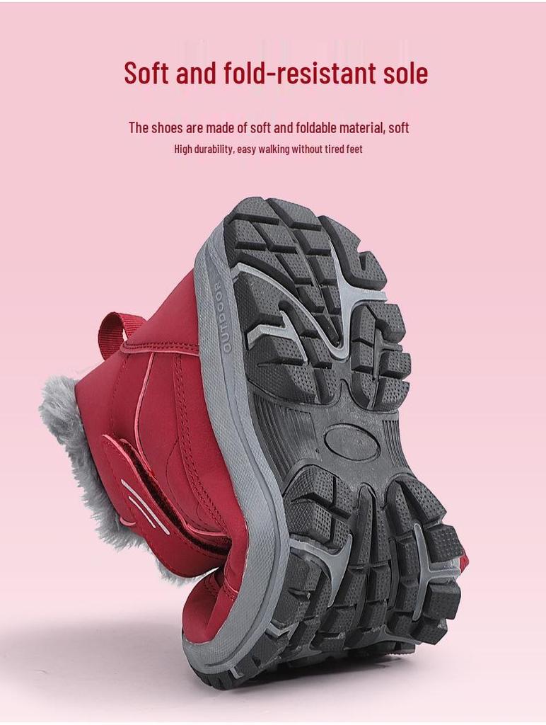 Men's and Women's Winter Cotton Snow Boots: Thickened, Warm, Short Boots for Seniors