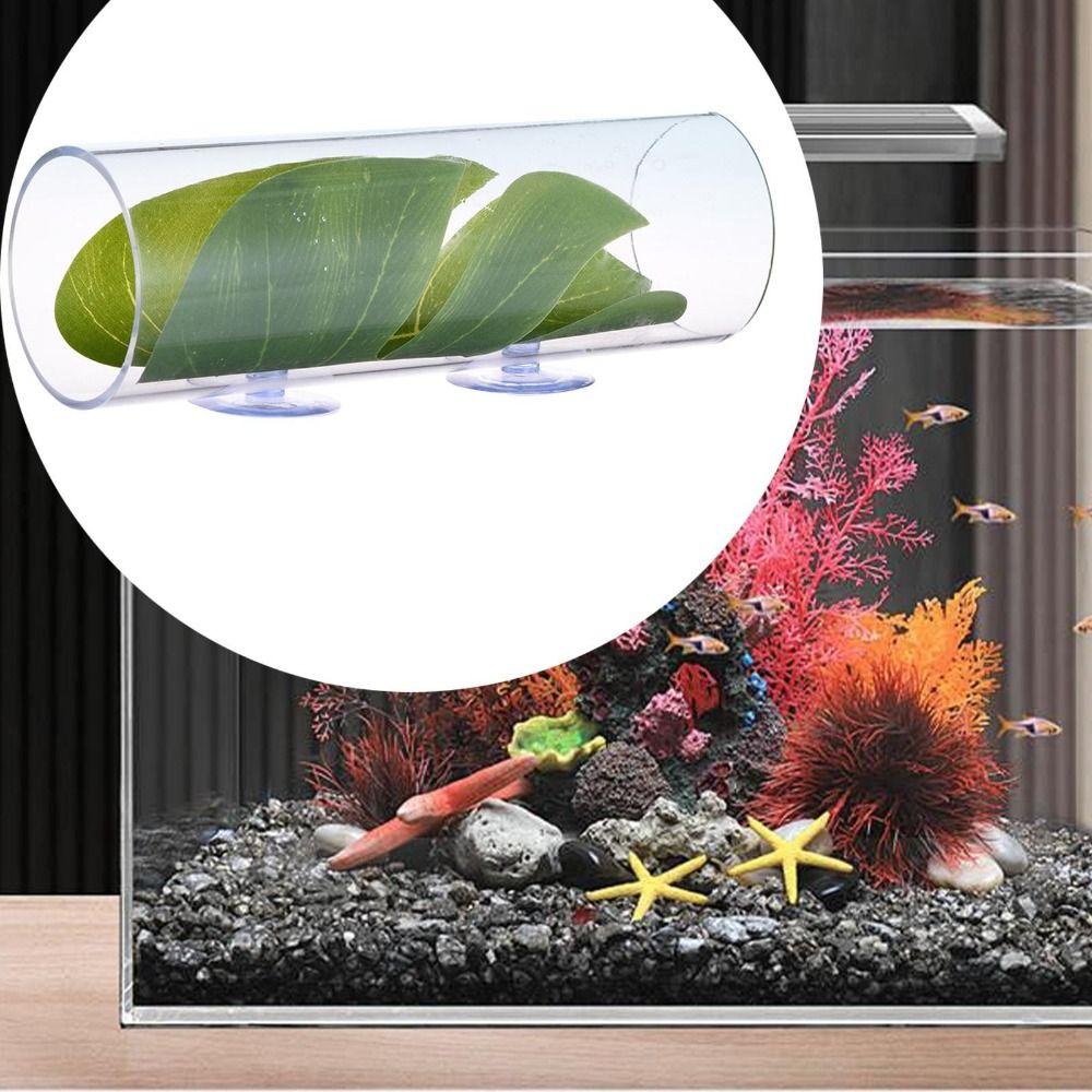 Round Tube Betta Tunnel Tank Decoration Hole Hollow Betta Fish Cave  for Cichlids Hide