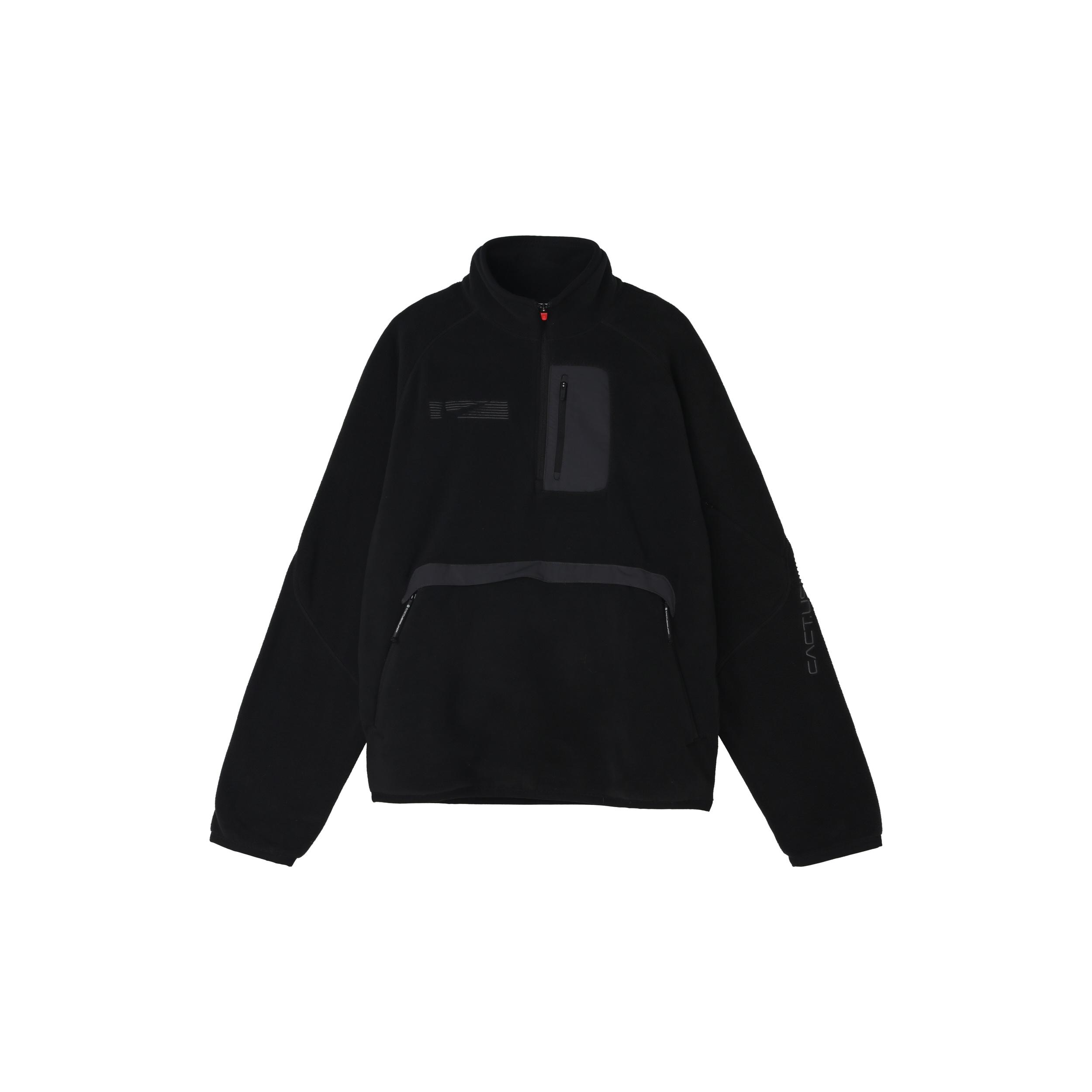 Nike x Travis Scott Half Zipper Pocket Stand Collar Top Black Men s DM1284-010 XS