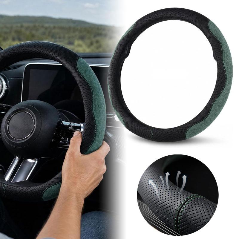 Xiaomi Suede Steering Wheel Cover Wrap Protective 38cm Breathable Steering Covers Car Accessories Universal Car Steering Wheel Cover