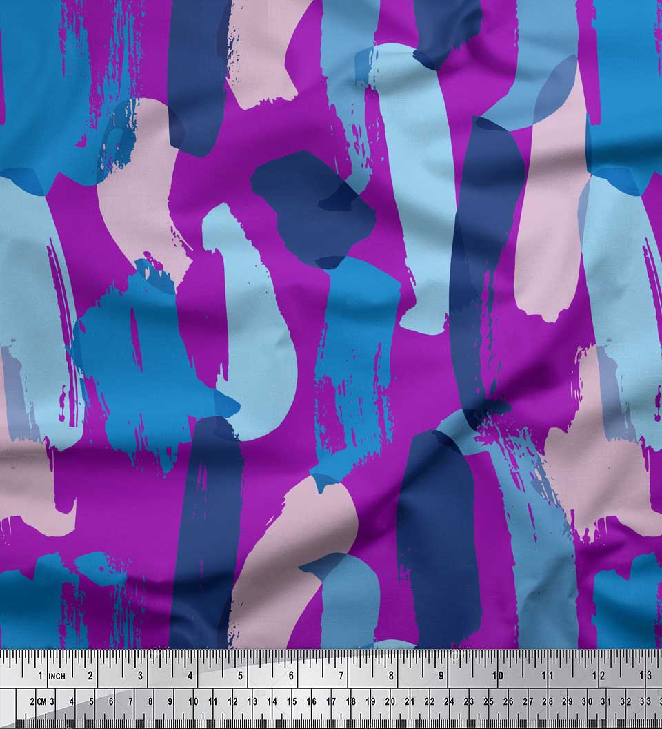 

Тканина Soimoi Green, Японія, креп-сатин, абстракції, абстрактний принт, тканина на метр 42 дюйма 42 Inch Wide - Poly Crepe фіолетовий