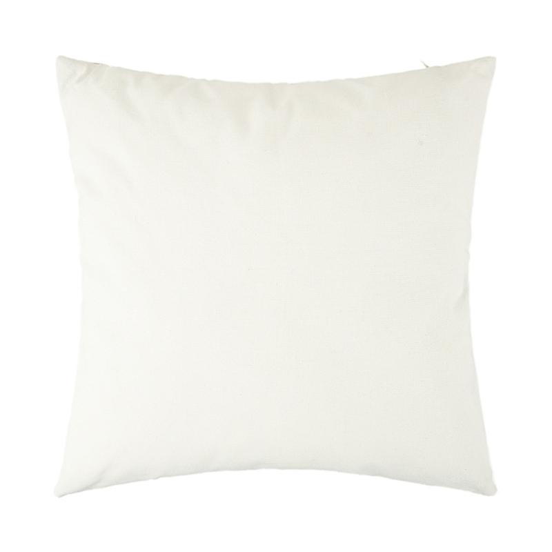Pillow Case Polyester Cotton Beige with Color Stitching Perfectly for Sofa Bedroom Office Chair Decoration Pillowcase
