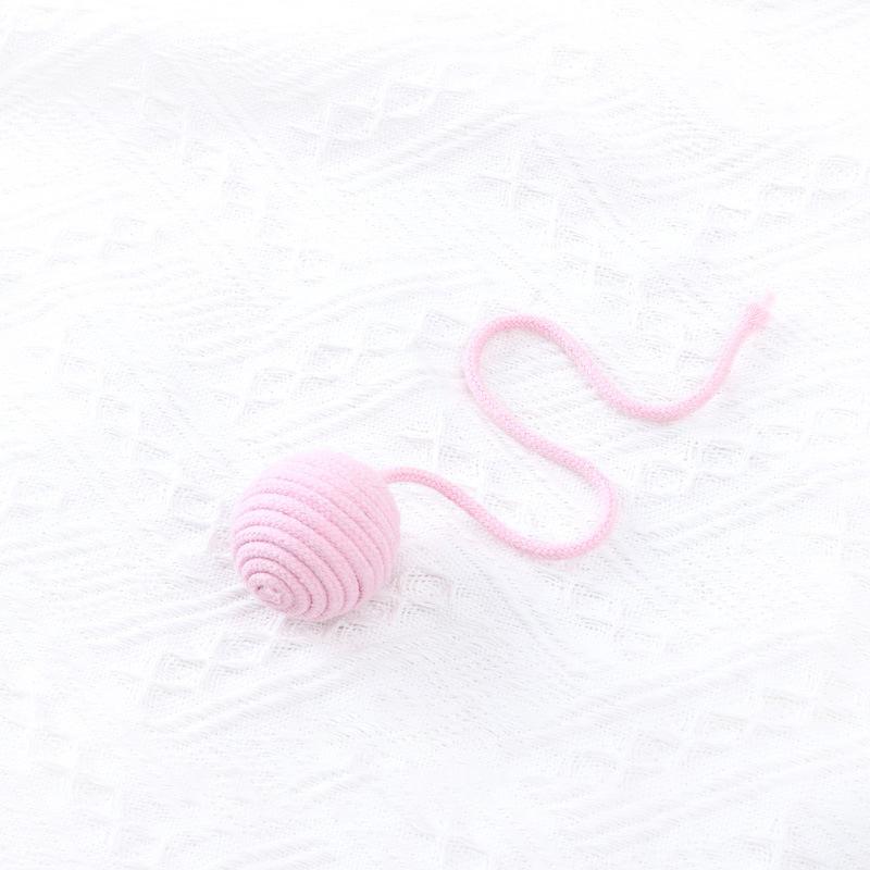 Bite Resistant Cat Cotton Rope Ball Colorful Sounding Cat Scratch Catch Toys Wear Resistant Cat Teaser Ball Pet Supplies