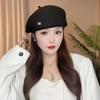 Spring/Summer Breathable Shaping Beret: Japanese/Korean Style Octagonal Painter Hat for Women - Face Slimming Effect