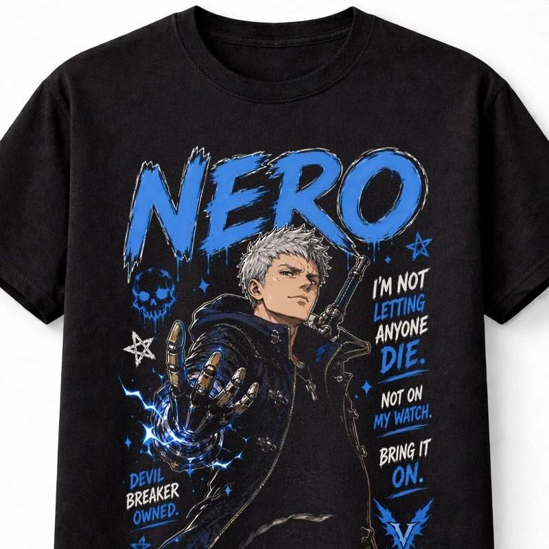 Nero Devil May Cry Action Gaming DMC Graphic Unisex TShirt S
