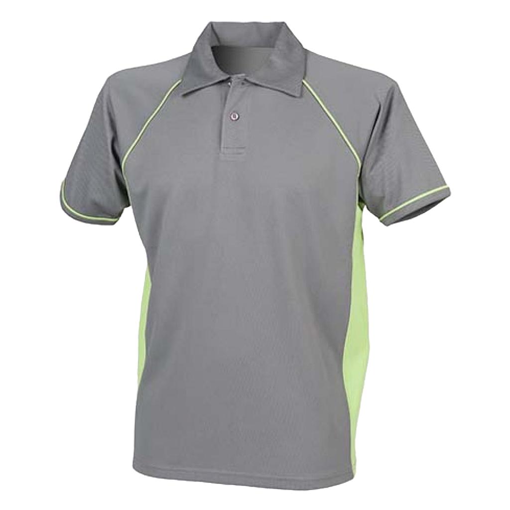 Finden & Hales Mens Performance Piped Polo Shirt