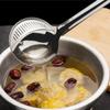Long Handle Stainless Steel Soup Spoon with Removable Filter Cooking Colander Utensils Scoop Creative Household Kitchen Gadgets