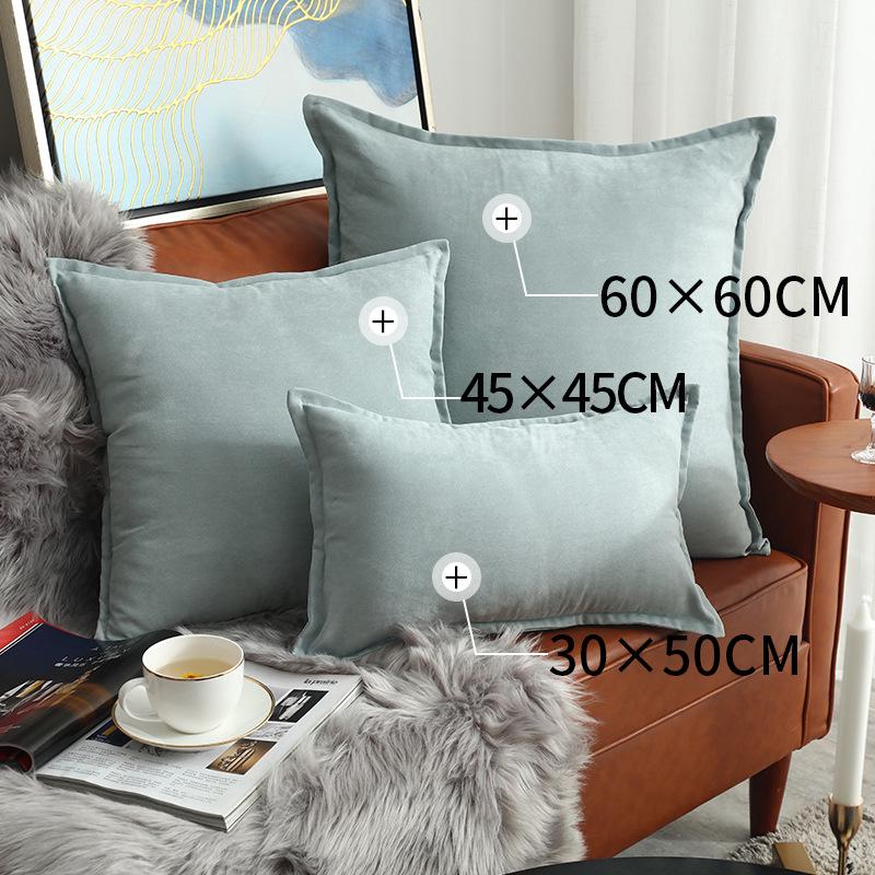 Față de pernă pătrată cu volane, lux nordic ușor, pentru canapea sau pat