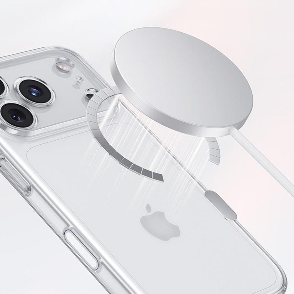 BENKS För iPhone 17 Pro Max Magnetiskt Fodral Ultratunt Genomskinligt PC-fodral som känns som en bar telefon Kompatibelt med MagSafe