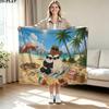 We Bare Bears Print Flannel Blanket High Quality Warm Comfortable Cover for All Seasons Perfect for Gifts Home Decor