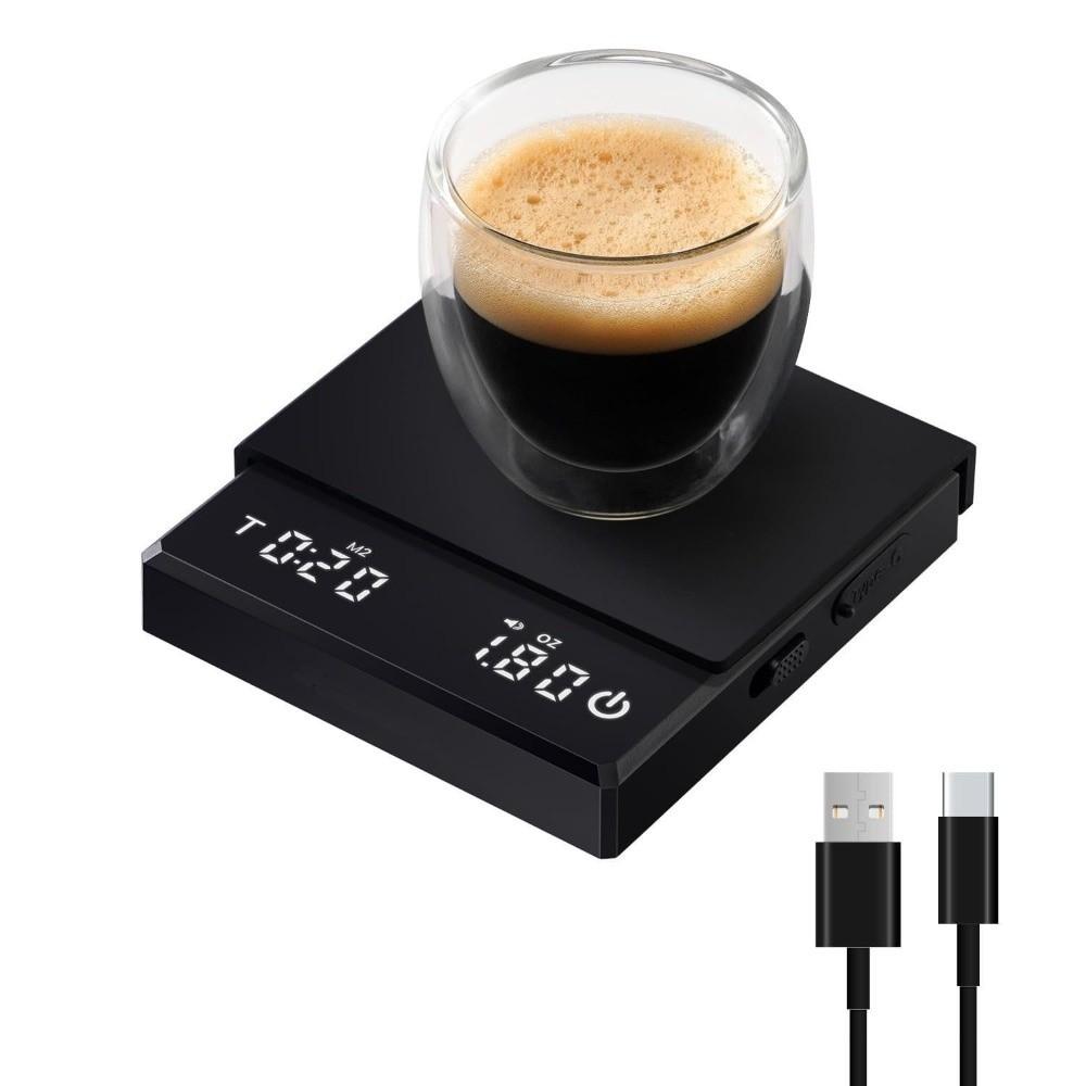 Mini Coffee Scale 3 Modes Electronic Digital Weight Drip Espresso Scale  for Barista Kitchen Tools