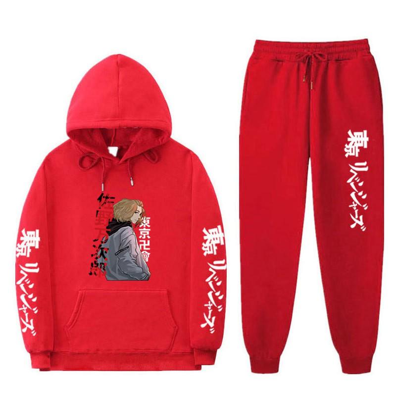 Mens Oversized Hooded Sweatshirt Set With Side Pockets Streetwear Style Cotton Blend Warm Winter Outfit