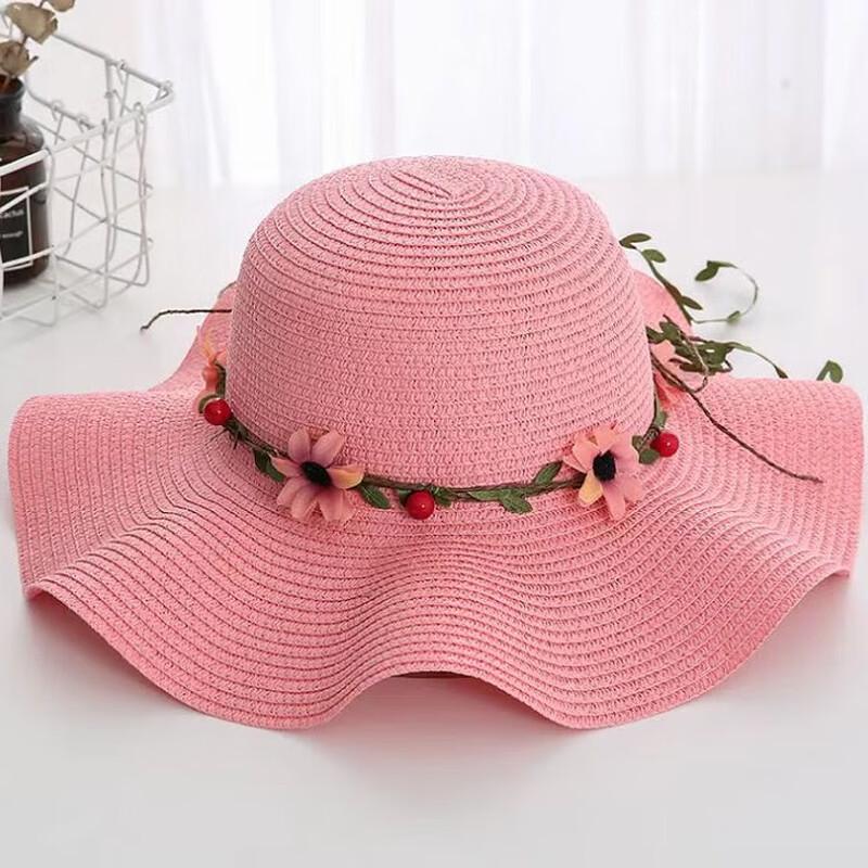 

Женская соломенная пляжная шляпа от солнца с широкими полями Three Dolphins DU