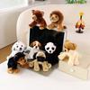 1 szt. 13 cm Uroczy Lew Panda Dalmacjan Pies Pluszowe Zabawki Kawaii Towarzysz na Biurko Lalki Szpic Miniaturowy Mops Pudel Pluszak Uroczy Prezent