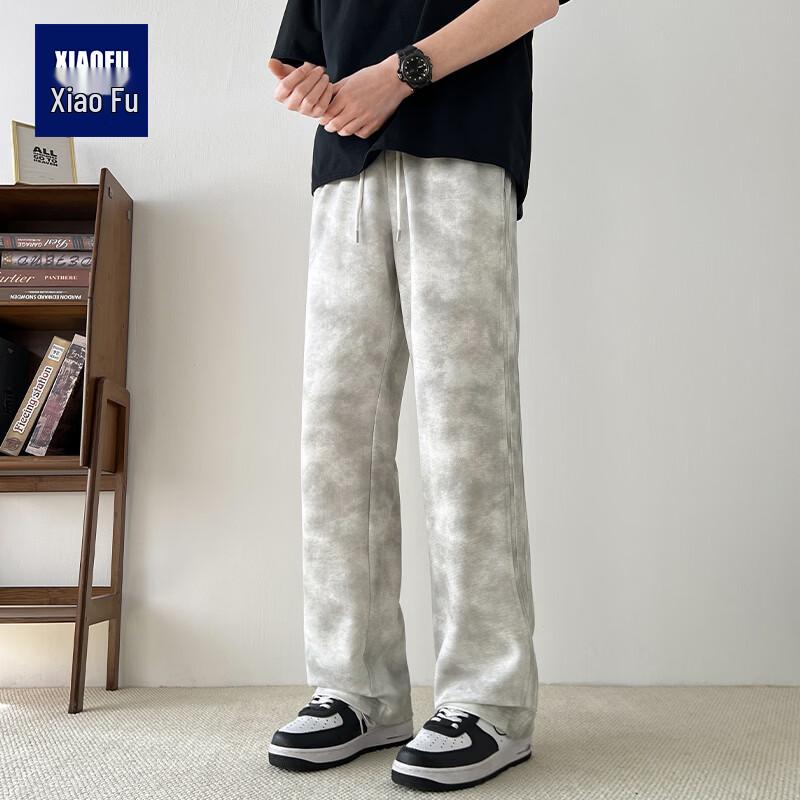 

Men s Gradient Tie-Dye Straight-Leg Casual Pants 3XL