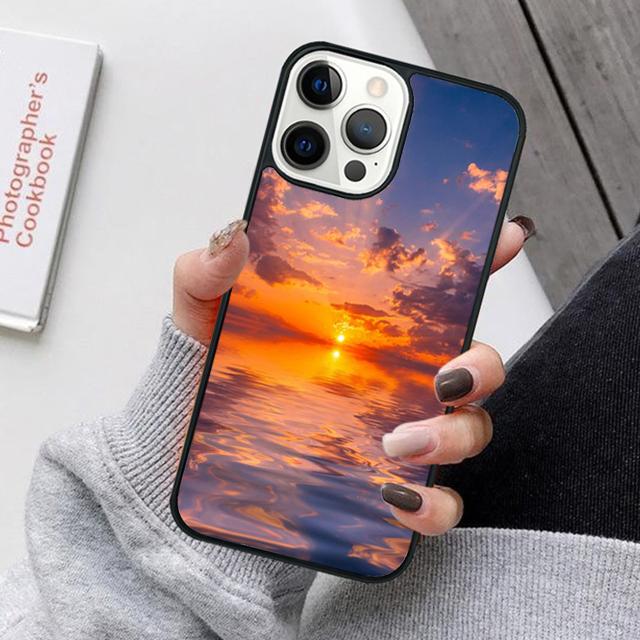 Summer Beach Sunset On Sea Mobile Phone Cases Cover For iPhone 17 Air 16 16e 15 14 12 13 11 Pro MAX Apple Plus Coque