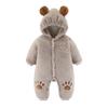 Winter Baby Strampler mit Ohren Verdicken Baumwolle Neugeborenen Body Kapuzen Baby Mädchen Kleidung Cartoon Jungen Jumpsuit 0-24 Monate
