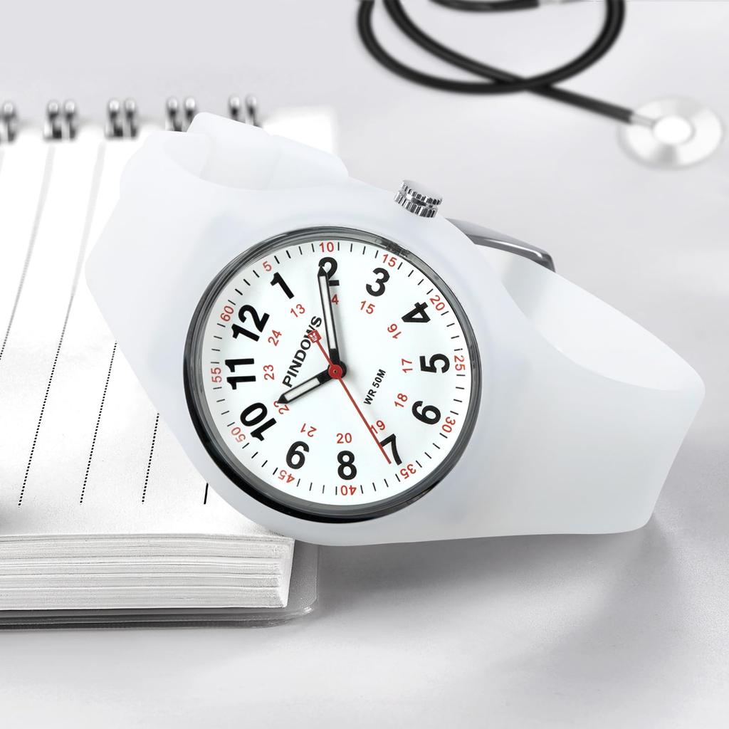 PINDOWS Women's Watch, Perfect for Medical Professionals, Students, and More, Sport Analog Quartz Watch