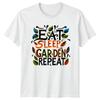 Eat Sleep Garden Repeat TShirt Gardening Hobby Tee Funny Garden