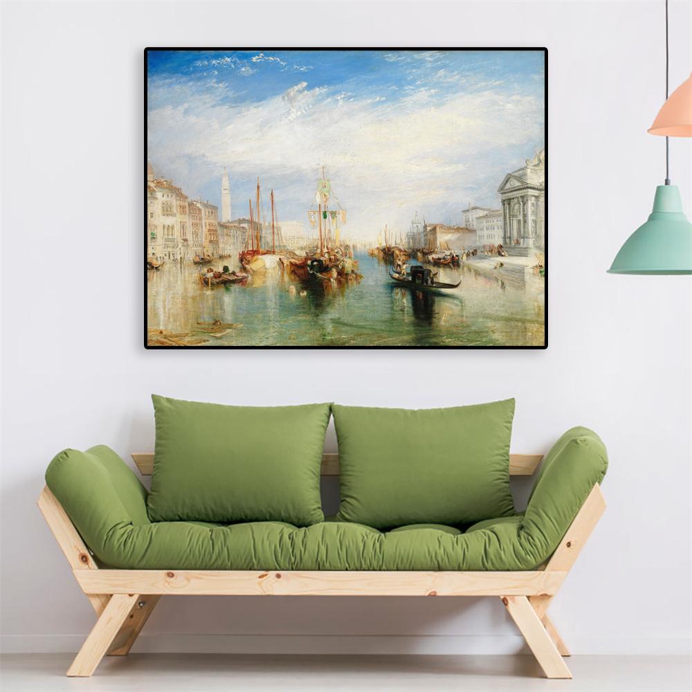 Vintage Art Poster William Turner Oil Painting Print for Galley Coffee Bar Poster Canvas Painting For Home Living Room Decor