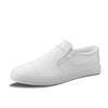 Korean Style Men's Breathable Leather Low-Top Casual Shoes - Soft Sole & Versatile Design for Spring/Summer.
