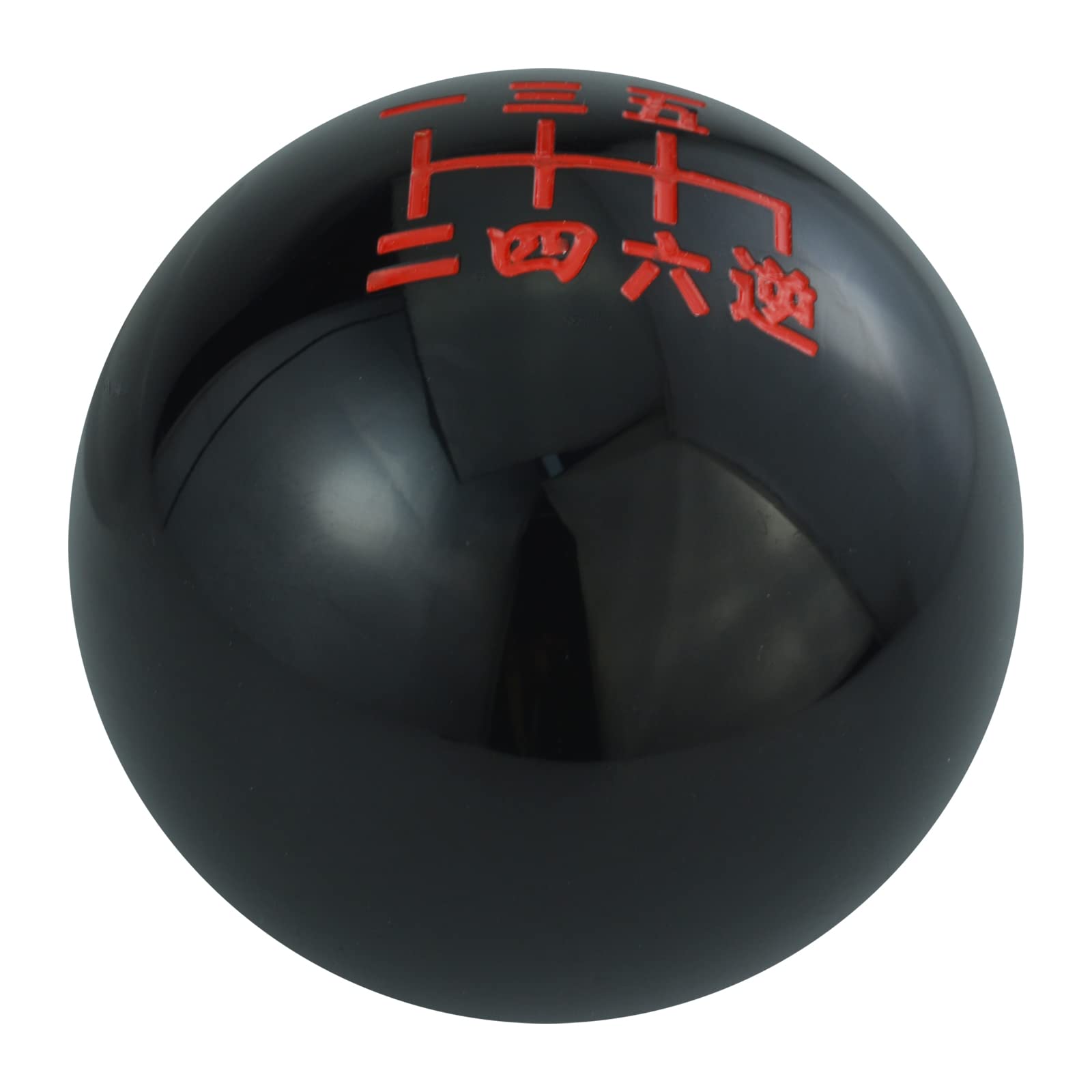 

Arenbel 6 Speed Gear Shift Lever Knob Polished Ball Shifter Stick Grip Handle Black чорний