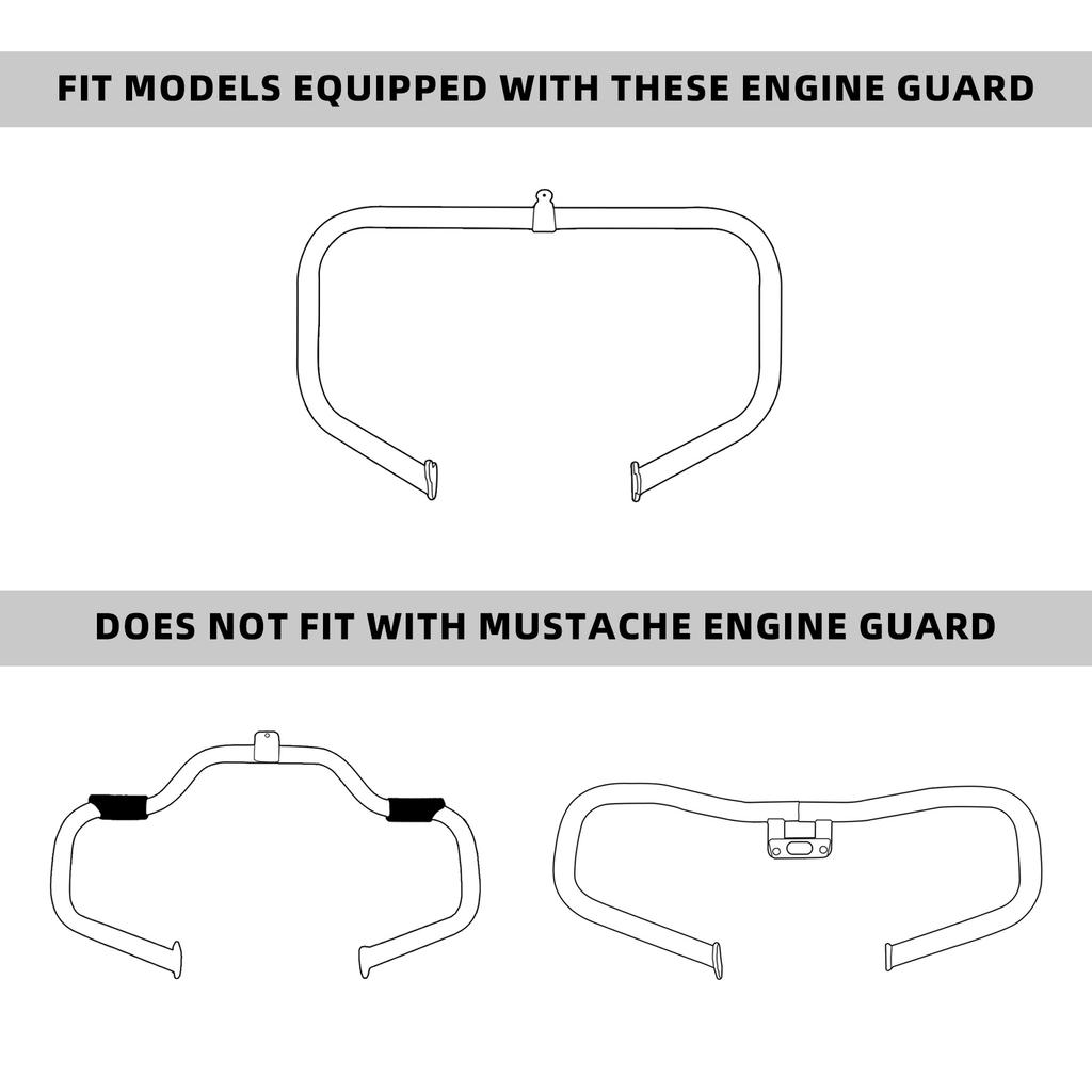 Motorcycle Lower Vented Fairing 6.5" Speaker Box Pod For Harley Touring Electra Glide FLHTK FLHX FLTRX 2014-2024